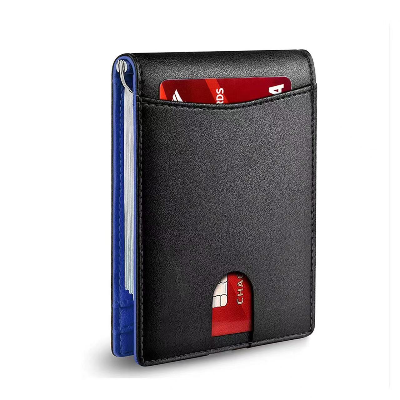 leather multifunctional card sleeve microfiber wear resistant rfid anti theft swiping