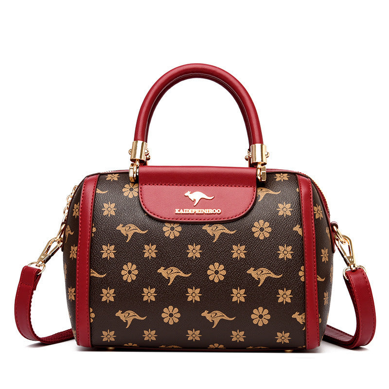 womens fashionable printed shoulder bag