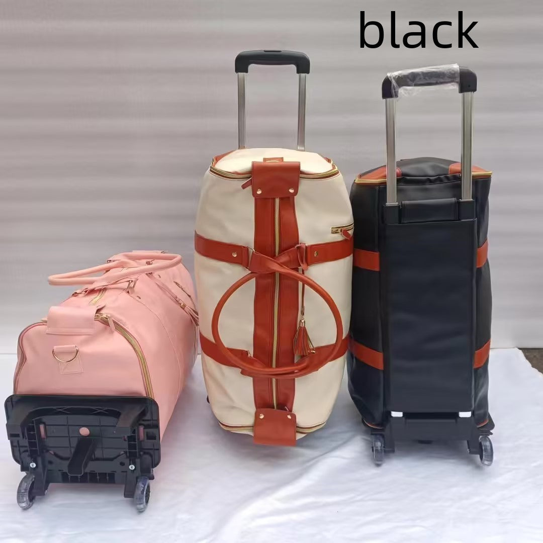 large capacity trolley travel bag portable folding fitness bag