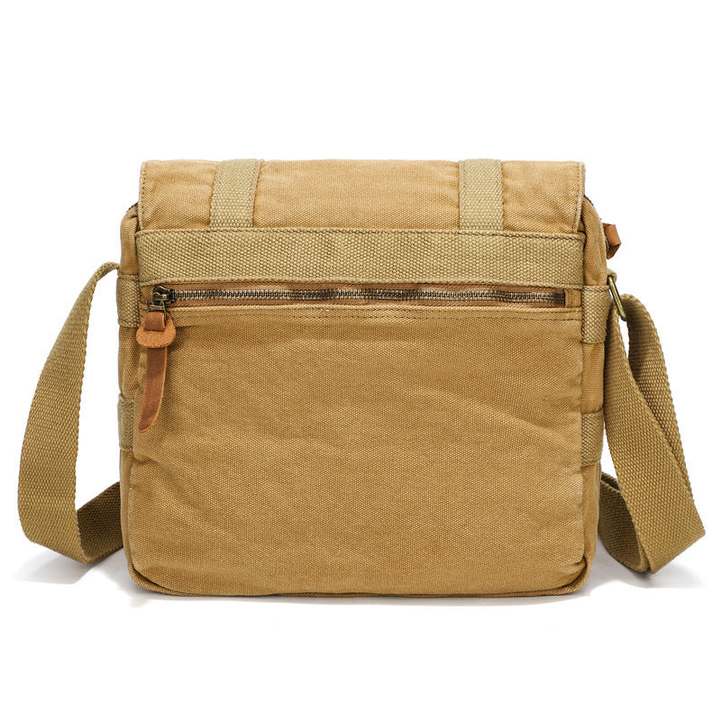 fashion mens portable retro canvas shoulder bag