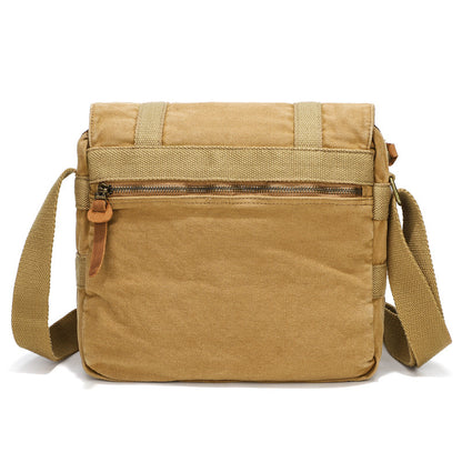 fashion mens portable retro canvas shoulder bag