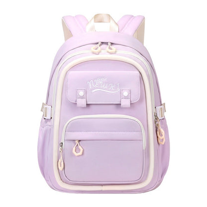 Girls' Super Lightweight Large Capacity Multi-compartment Waterproof Backpack