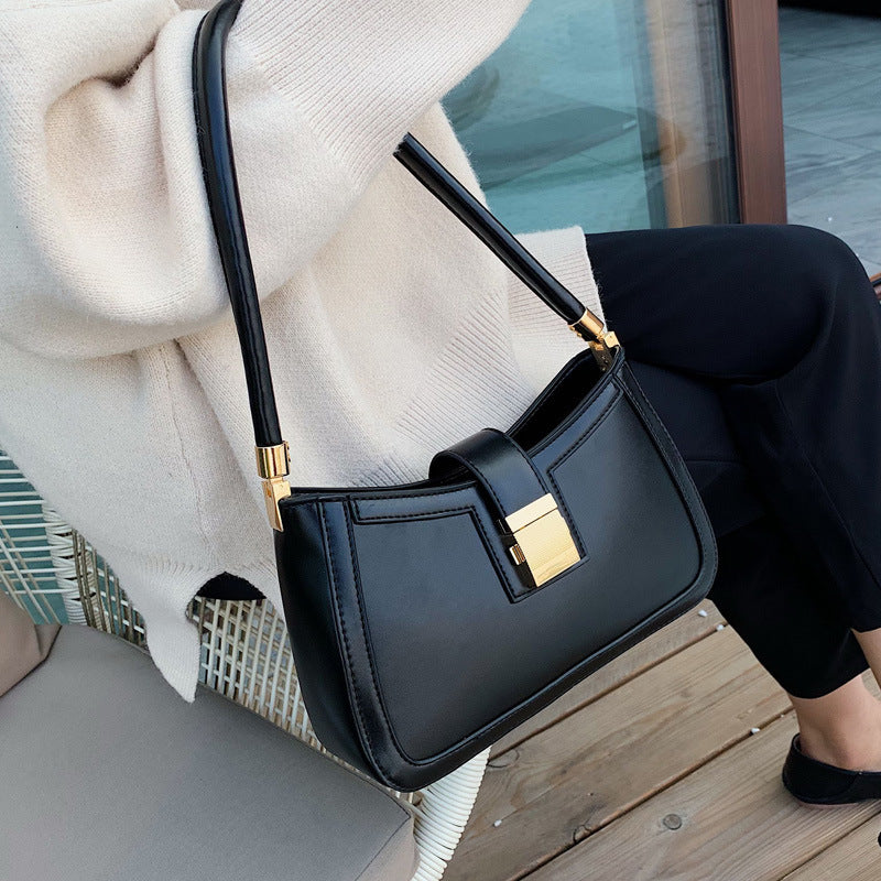 female french niche texture new fashion all match shoulder bag