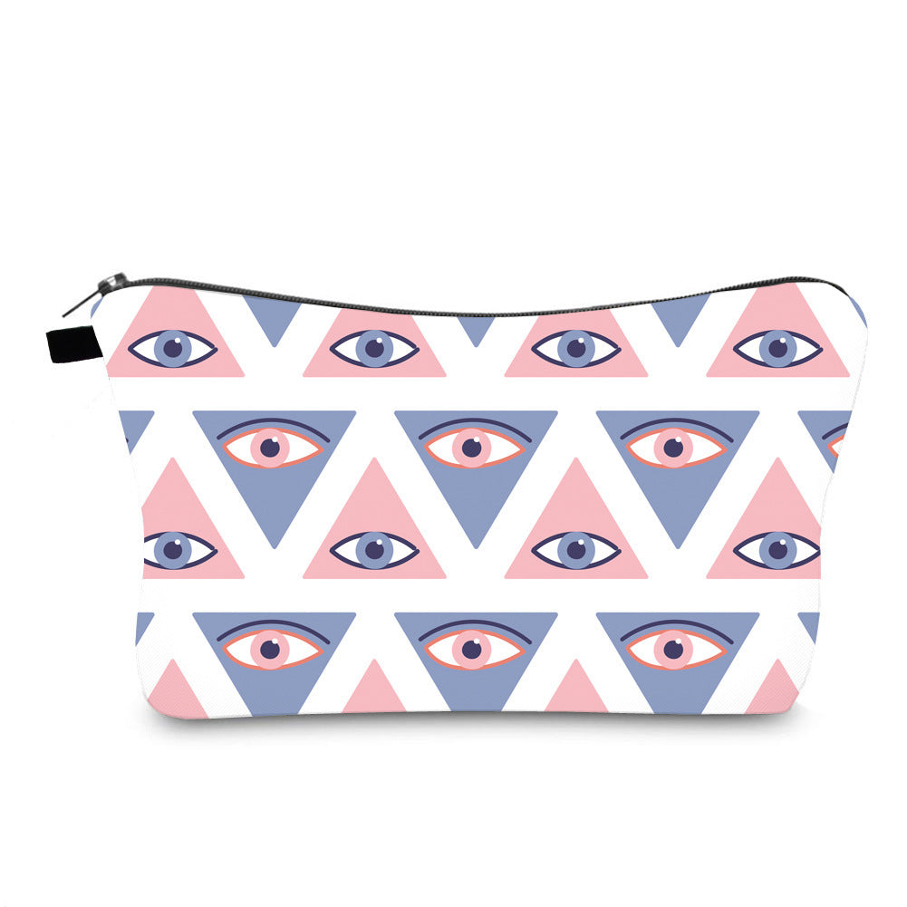 anti splash cosmetic bag evil eye print cross border