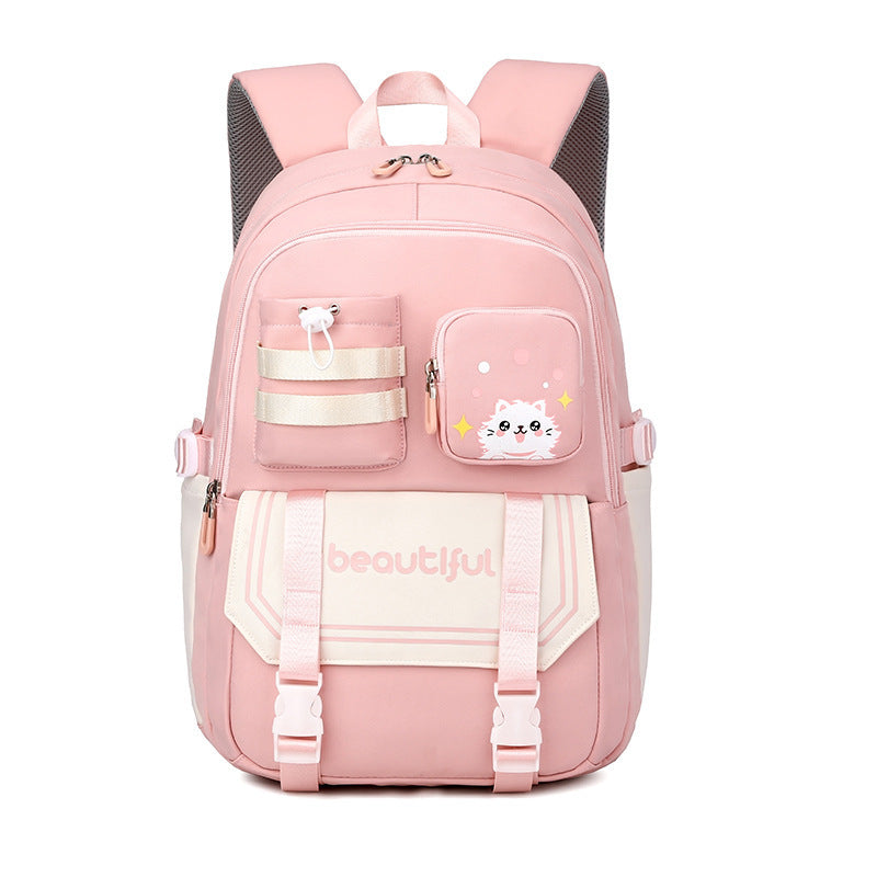 large capacity schoolbag for primary school girls cute