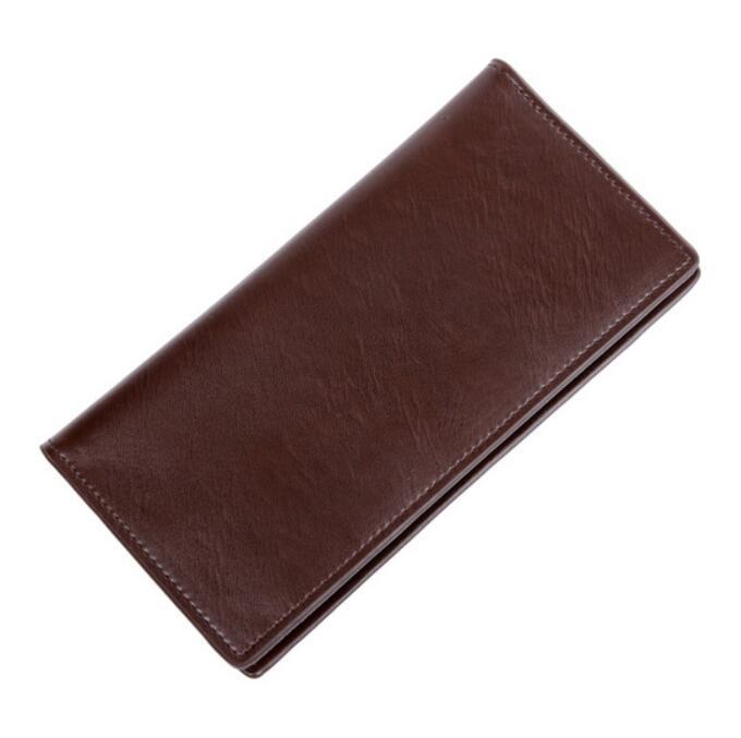 mens leather multi card bi fold fashion wallet