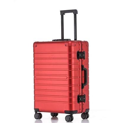 all aluminum magnesium alloy trolley case universal wheel metal box