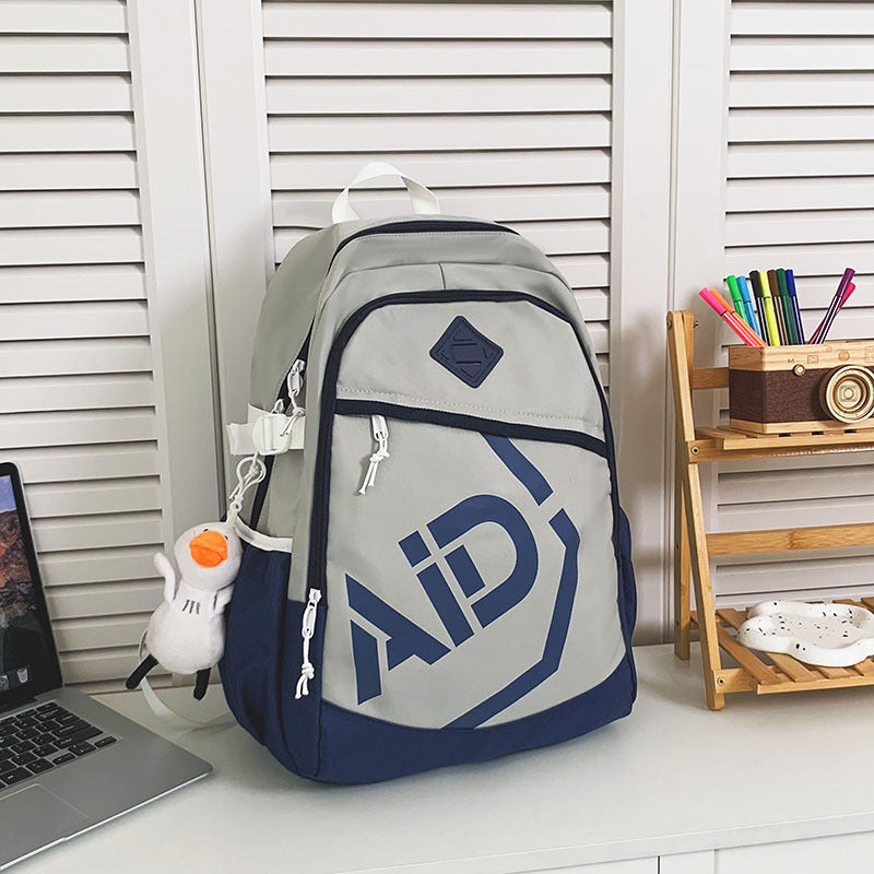 street trend small casual backpack bag portable all match schoolbag