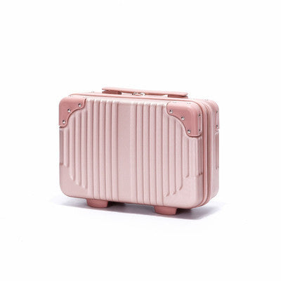 portable suitcase female small 14 inch mmakeup box