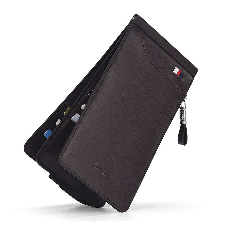 mens large capacity multi card slot bank card holder