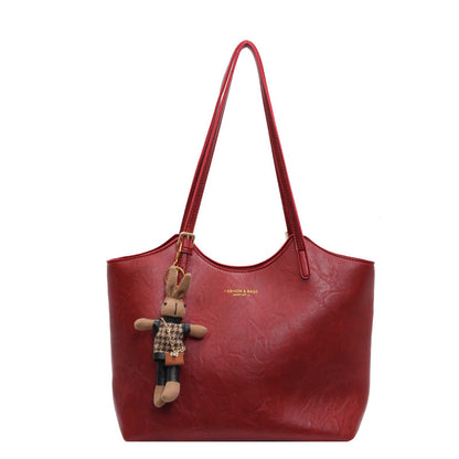 Fashion Unique One-shoulder Oil Wax Leather Bag