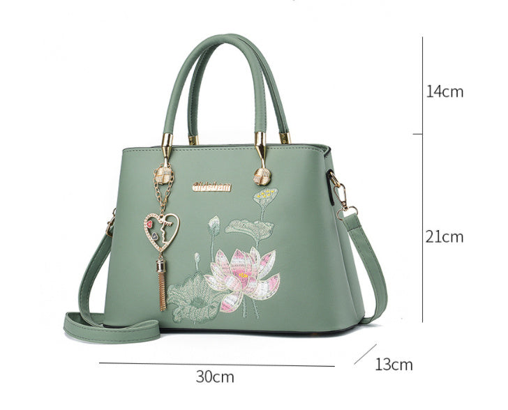 womens fashionable all match large capacity portable shoulder messenger bag