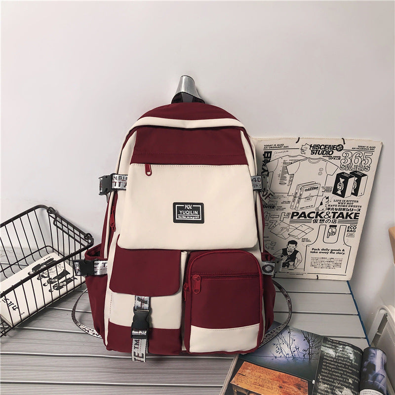 junior high school college students backpack