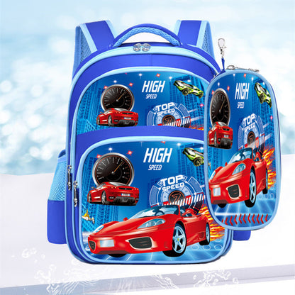 boys and girls backpack cartoon to reduce the burden