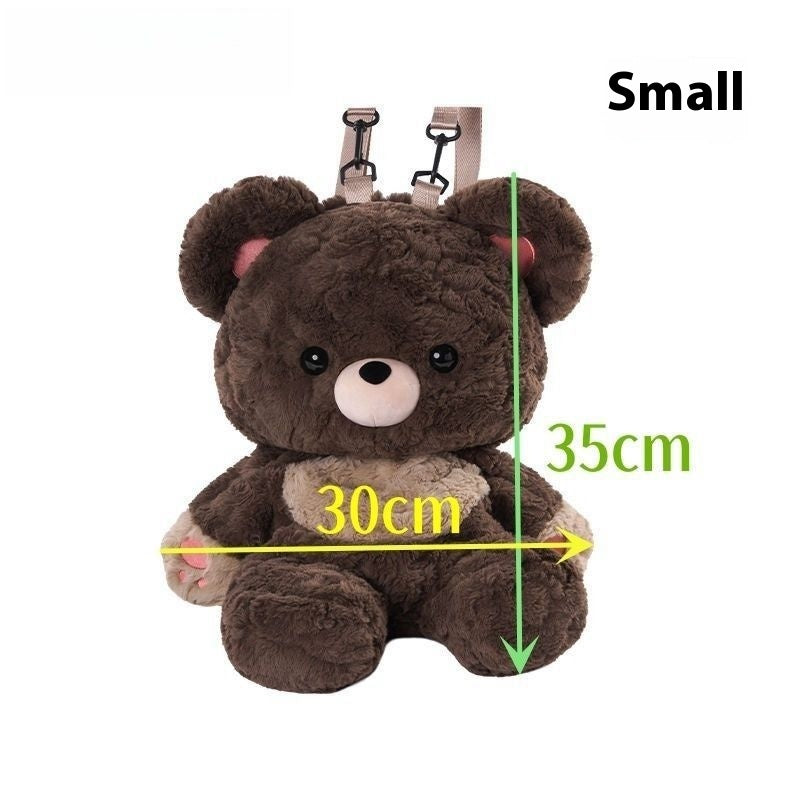 love bear cute plush bag backpack