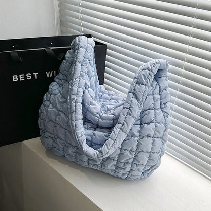 pleated cloud bag fashion shoulder portable large capacity