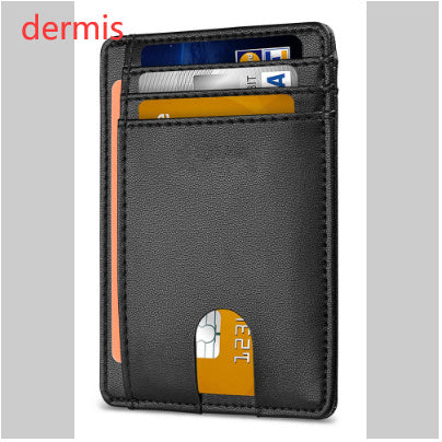 card holder leather foreign trade men rfid anti theft swiping european and american card holder male amazon hot products card holder