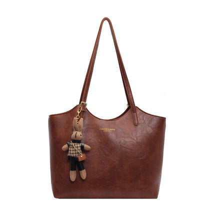 Fashion Unique One-shoulder Oil Wax Leather Bag