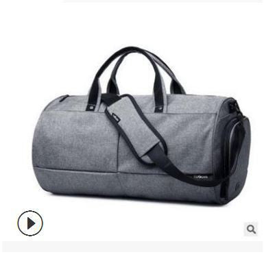 mens fashion sports gym bag waterproof canvas portable travel bag large capacity lightweight training travel bag cross border