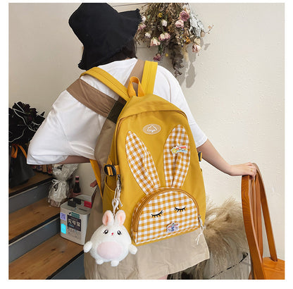 cute japanese cartoon rabbit large capacity student school bag backpack