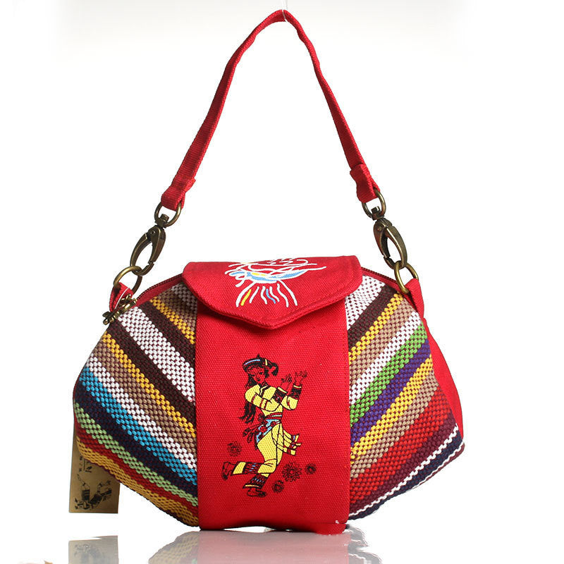 national style handbag fashion canvas printing