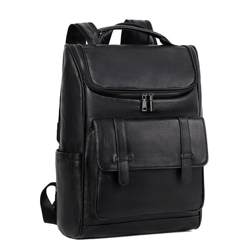 top layer backpackage genuine leather large capacity