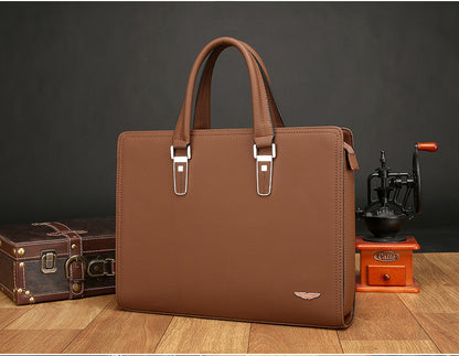 mens handbag business briefcase shoulder messenger official briefcase