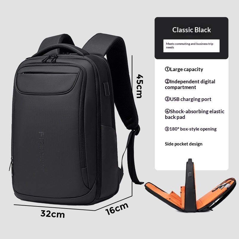 Mens Simple Casual Backpack For Commuting Business Trips And Everyday Use