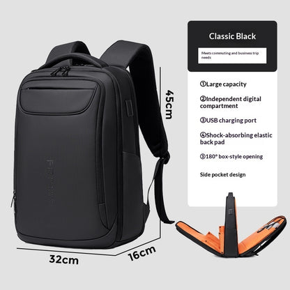 Mens Simple Casual Backpack For Commuting Business Trips And Everyday Use