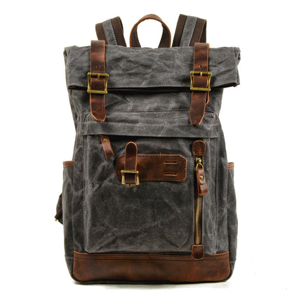 muchuan canvas outdoor mountaineering waterproof breathable travel backpack