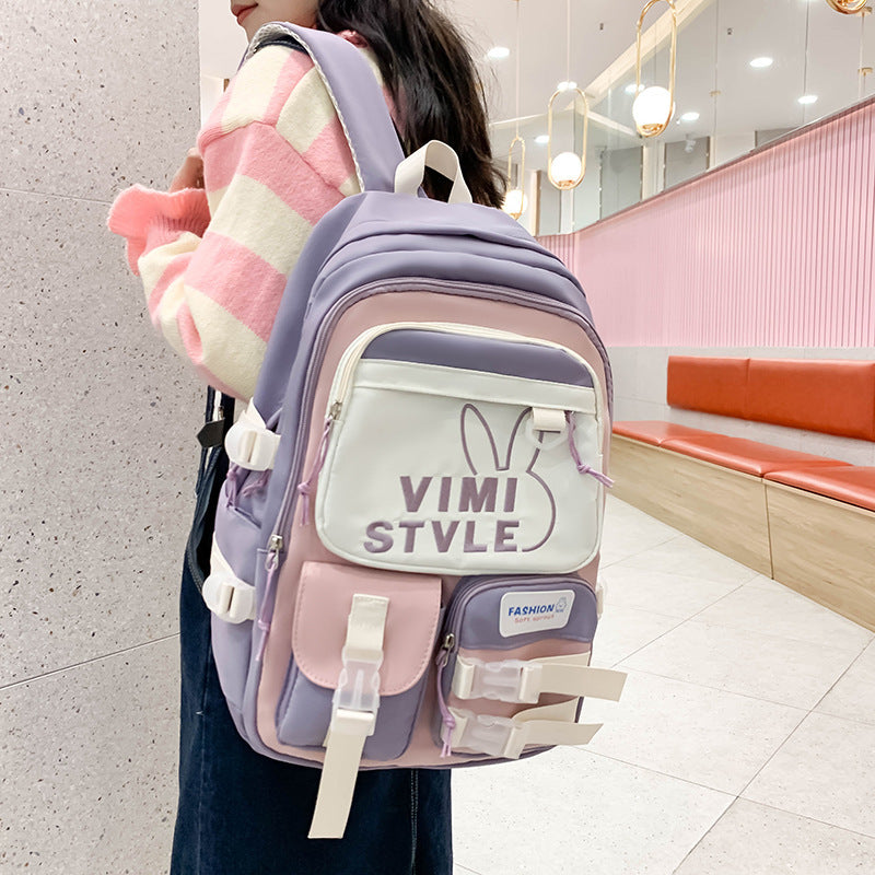 female junior high school student large capacity good looking backpack