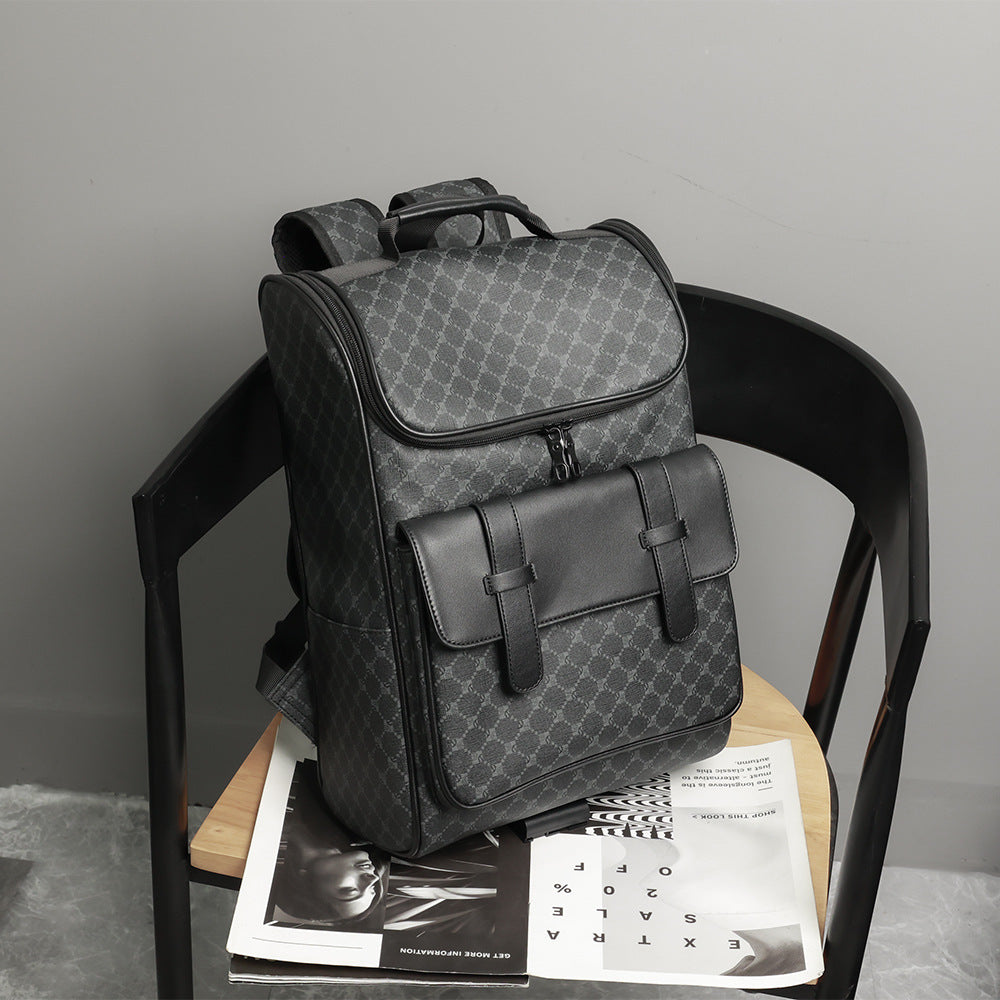 new versatile large capacity casual backpack fashion korean connector computer file schoolbag