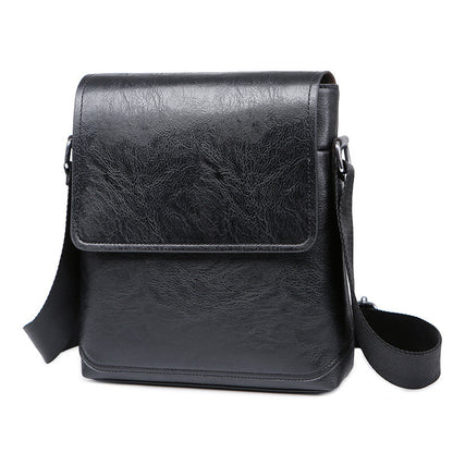 casual simple business leather waterproof mens bag
