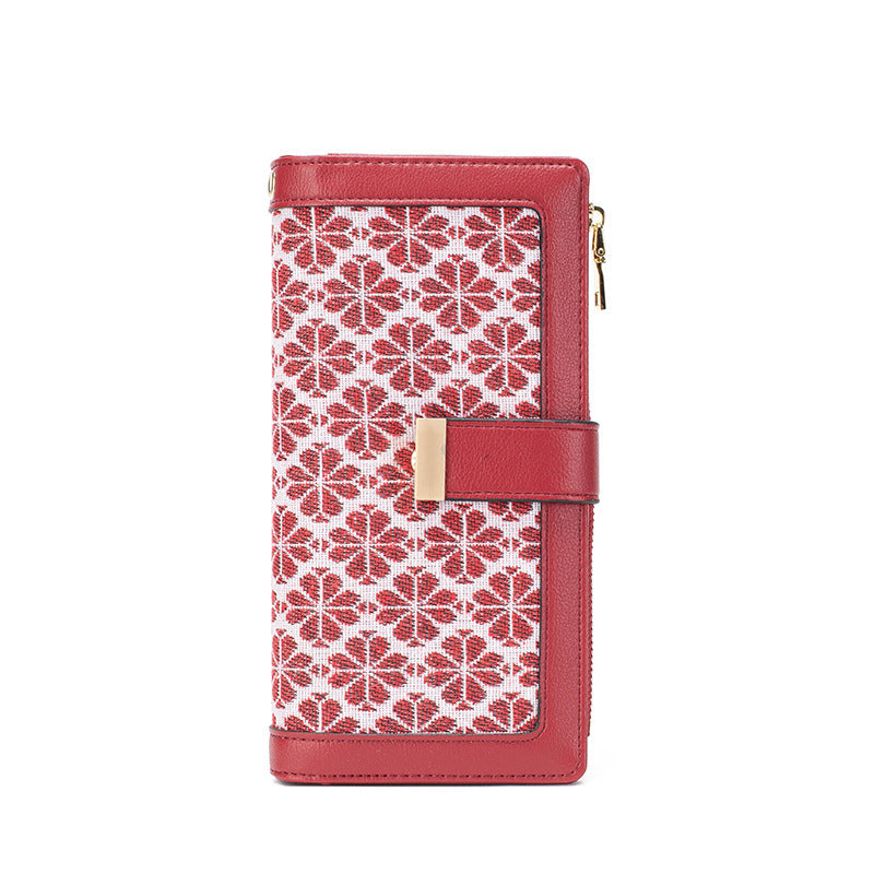 long buckle womens wallet large capacity