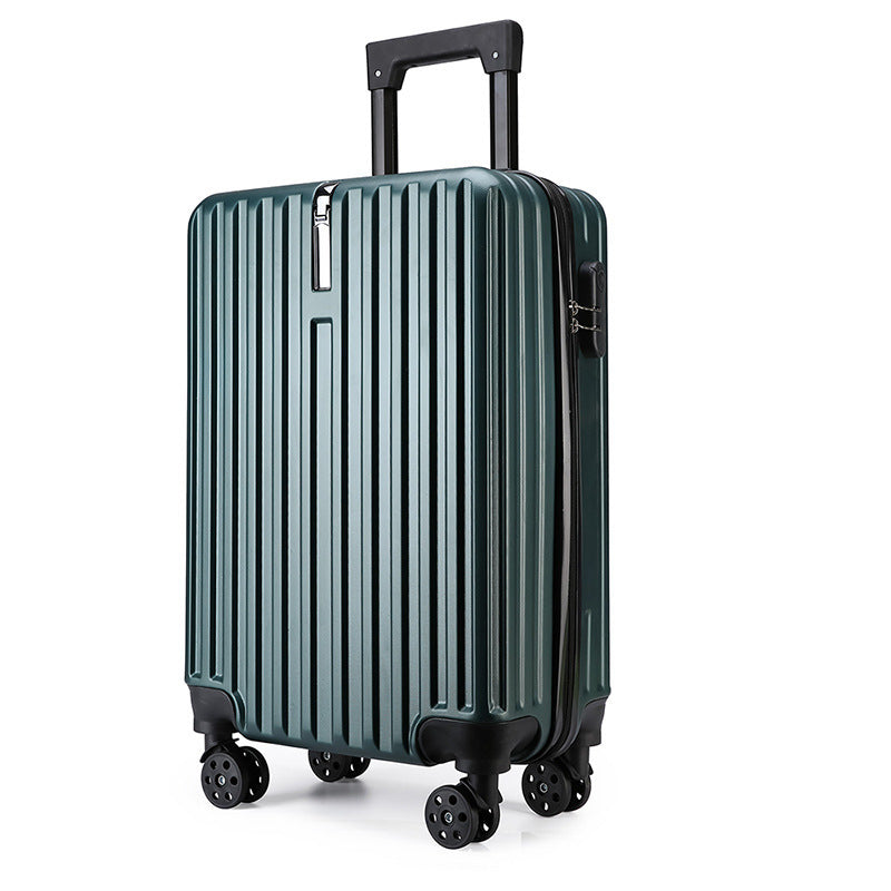 20-inch Large Capacity Student Suitcase Business Striped Trolley Case