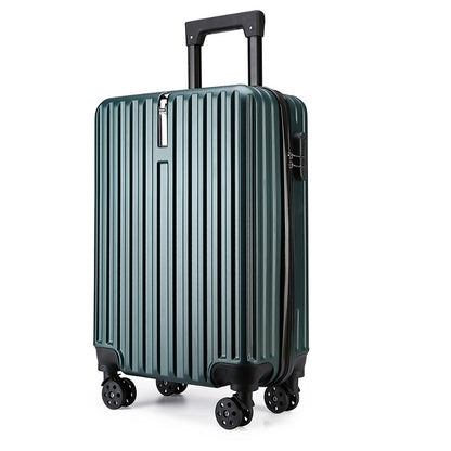 20-inch Large Capacity Student Suitcase Business Striped Trolley Case
