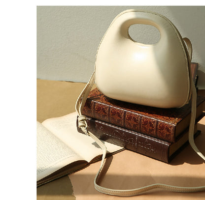 fashion shell type round flap women handbag messenger bags