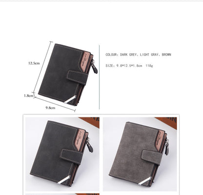 korean style mens multifunctional wallet short wallet