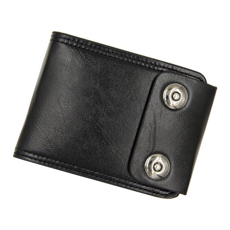 new mens wallet short multifunctional fashion casual double snap