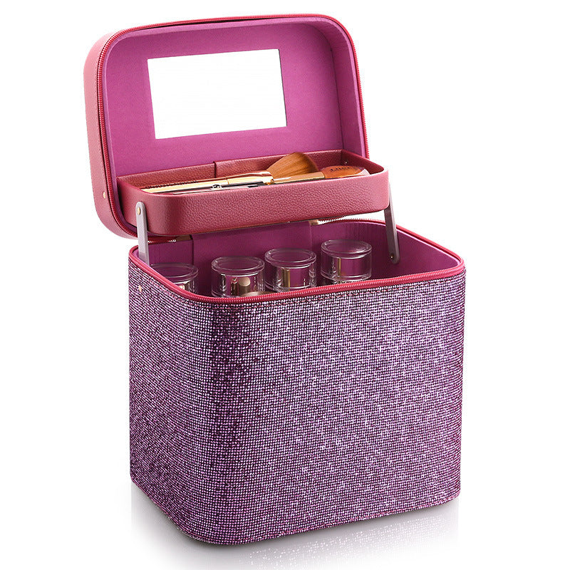 large capacity net celebrity storage box cosmetic bag