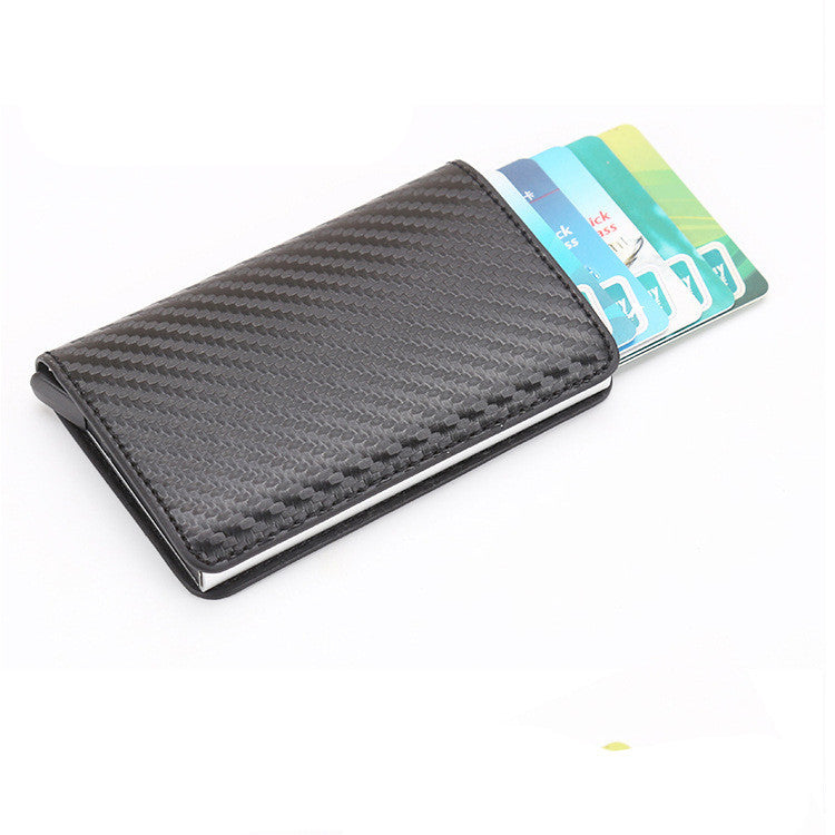 pu automatic card card holder rfid multi function card holder