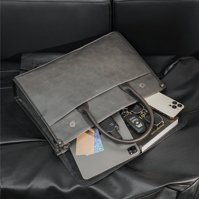 one shoulder new large capacity korean style portable briefcase shoulder bag
