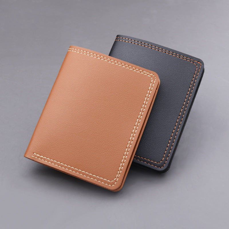 vertical men wallet is fashionable and slim