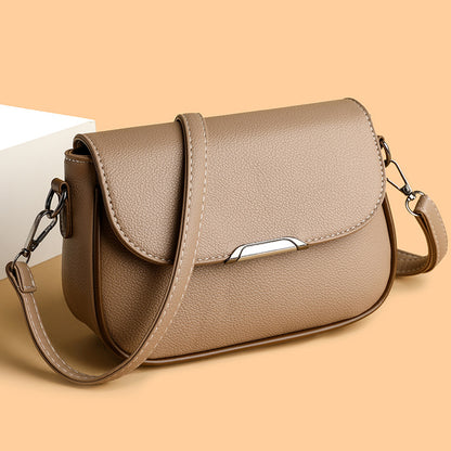 Womens High- Elegant Large Flap Mailbag ShoulderCrossbody Bag
