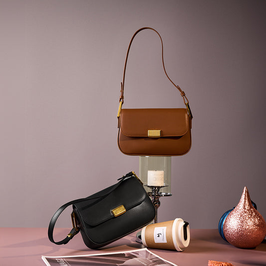 cowhide versatile crossbody shoulder bag