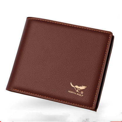 wallet mens short zipper korean wallet