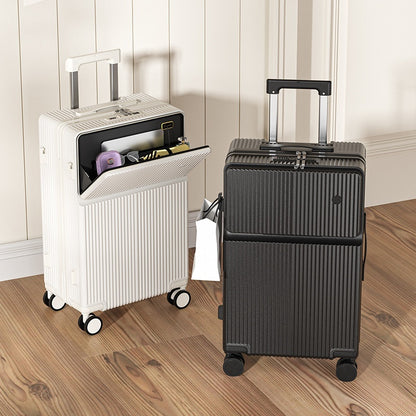 front half opening multifunctional luggage