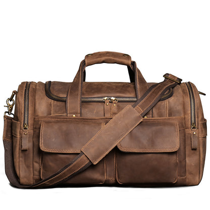 crazy horse leather hand luggage bag genuine leather