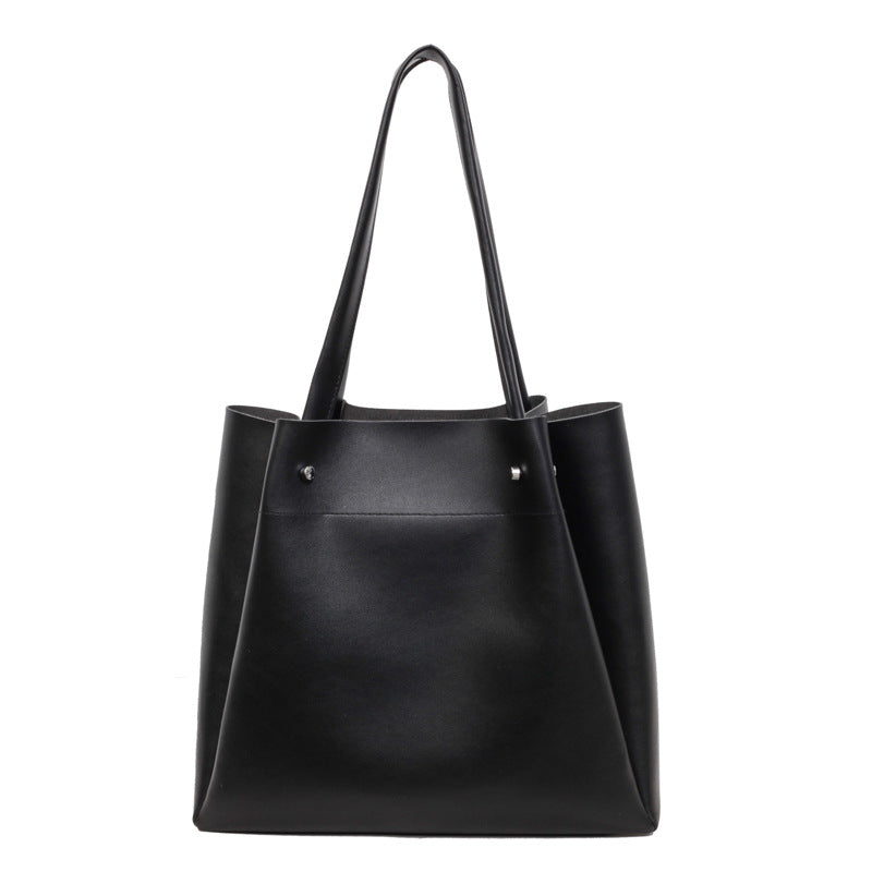Large-capacity New-style Shoulder Bag Vintage High-end Minimalist