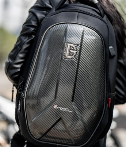 motorcycle backpack helmet bag riding backpack knight motorcycle bag computer bag mens hard shell carbon fiber waterproof reflective